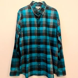 Express Mens Fitted Collared Dress Shirt Size XL